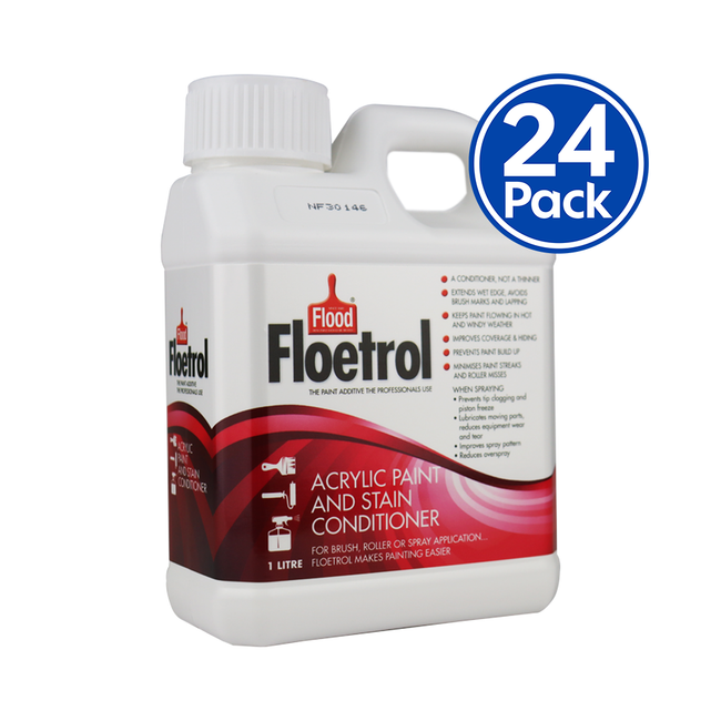Flood Floetrol Acrylic Stain Conditioner Painting Additive 1L x 24 Pack