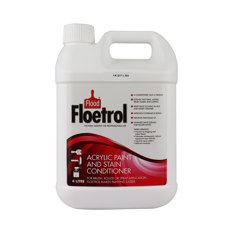 Flood Floetrol Acrylic Stain Conditioner Painting Additive 4L Wholesale Paint Group