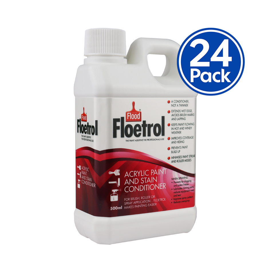 FLOOD Floetrol Acrylic Paint And Stain Conditioner Additive 500ml x 24 Pack