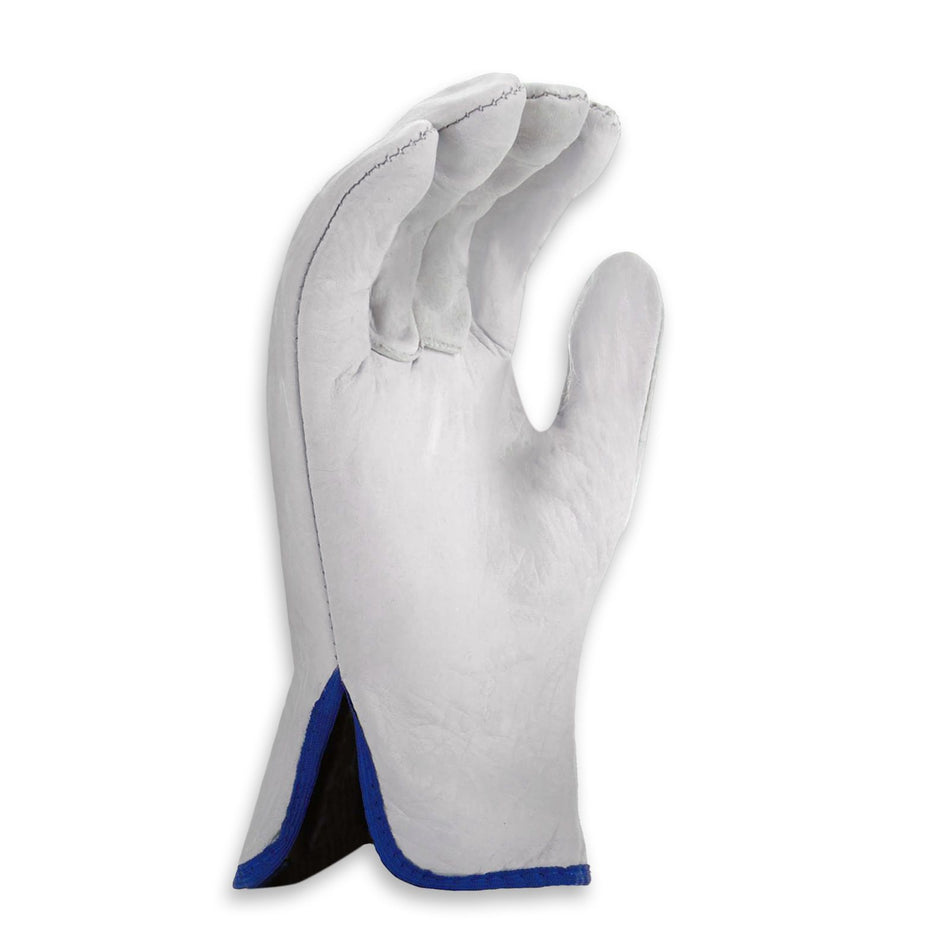 General Purpose Maxisafe Riggers Gloves Premium Cow Grain Leather Soft White