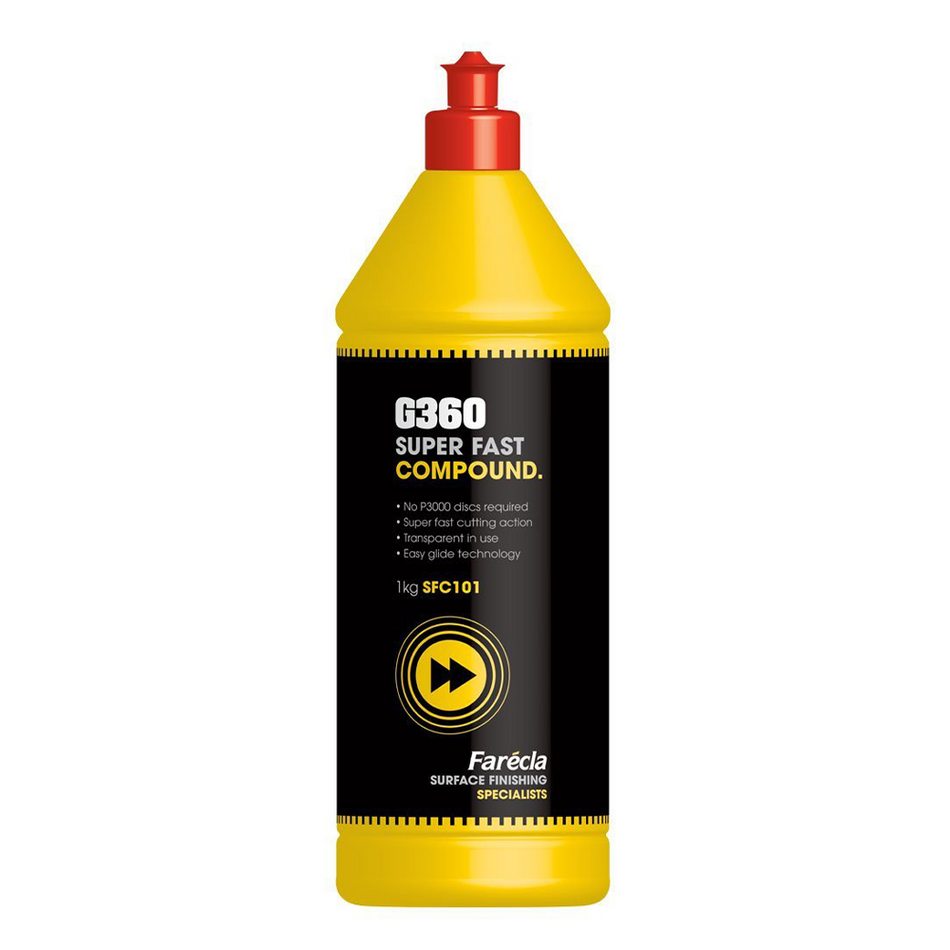 FARECLA G360 Super Fast Compound 1L Swirl & Hologram Remover