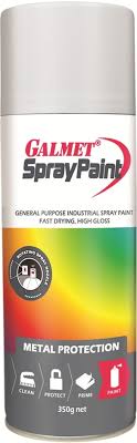 Galmet Silver 350g SprayPaint – fast-dry, High Gloss Enamel
