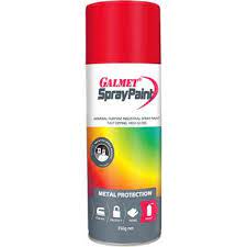 Galmet Red 350g SprayPaint – fast-dry, High Gloss Enamel