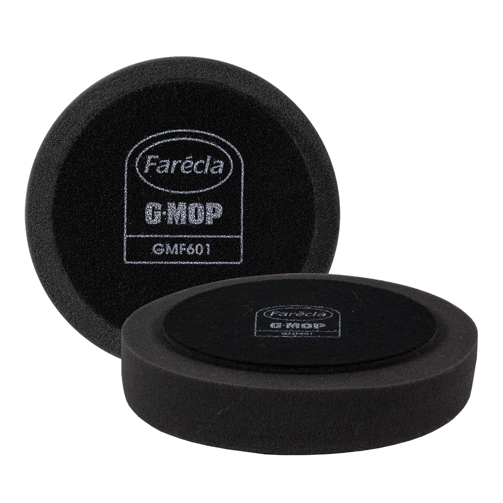 FARECLA G Mop 6" (150mm) Black Hook & Loop Finishing Foam Pads x 2 Pack
