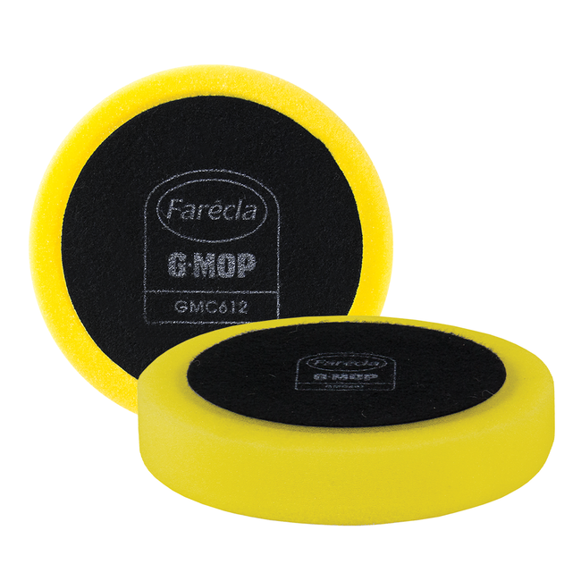 FARECLA G Mop 6" (150mm) Yellow Hook & Loop Compounding Foam Pads x 2 Pack