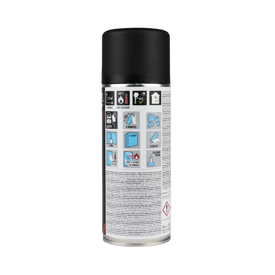 CAR-REP Automotive Heat Resistant Paint 400ml Black x 3 Pack