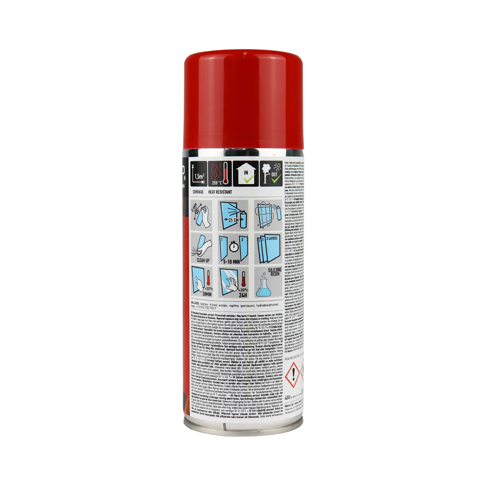 CAR-REP Automotive Heat Resistant Paint 400ml Matt Red
