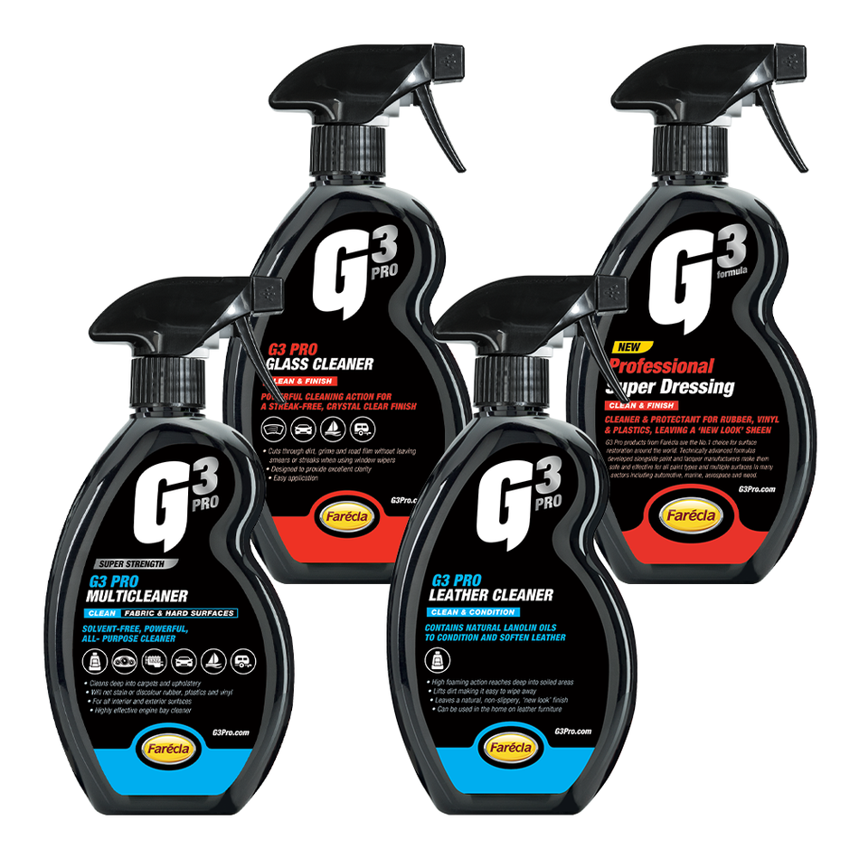 FARECLA Auto Car Interior Clean & Finish 5 Piece Kit Boat, Marine, Caravan