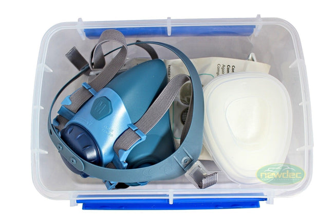 IQUIP PAINTERS RESPIRATOR P2 KIT WITH FILTERS FACE MASK ORGANIC VAPOURS