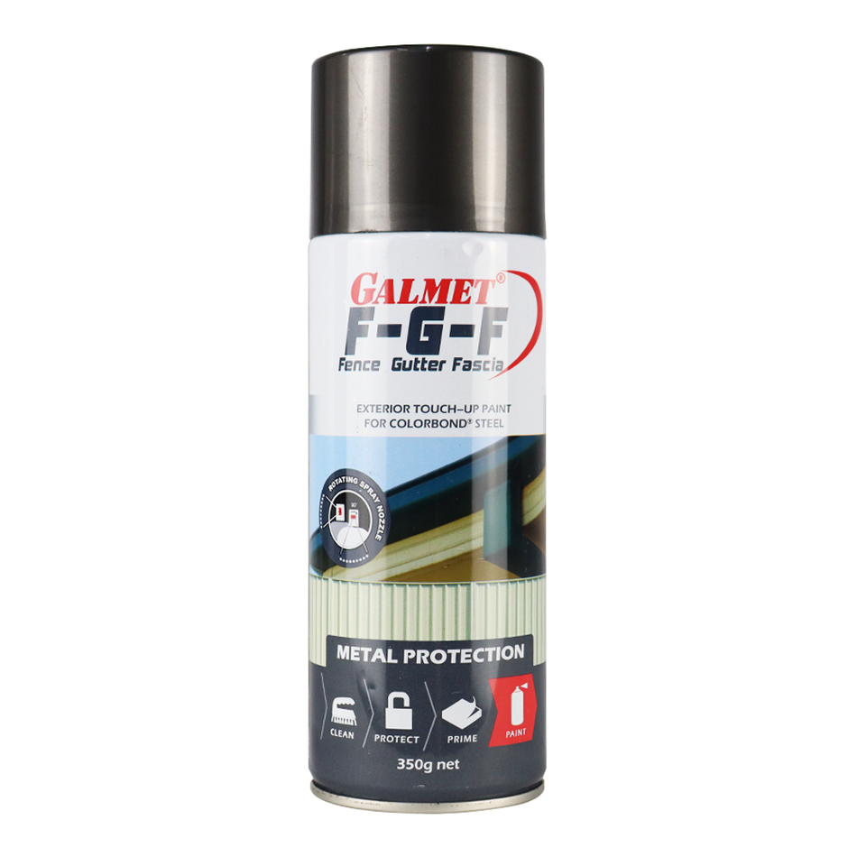 GALMET Fence Gutter Fascia FGF Colorbond 350g Spray Paint Aerosol Jasper
