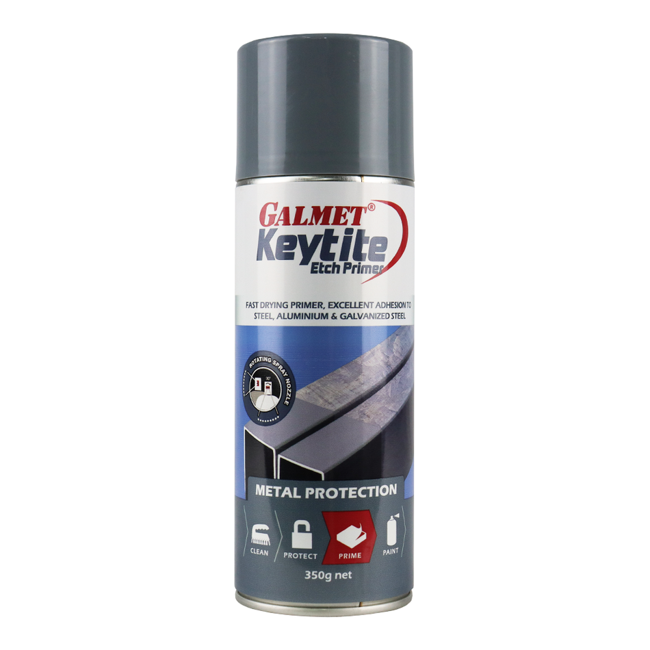 Galmet Keytite Etch Primer Aerosol 350g Grey