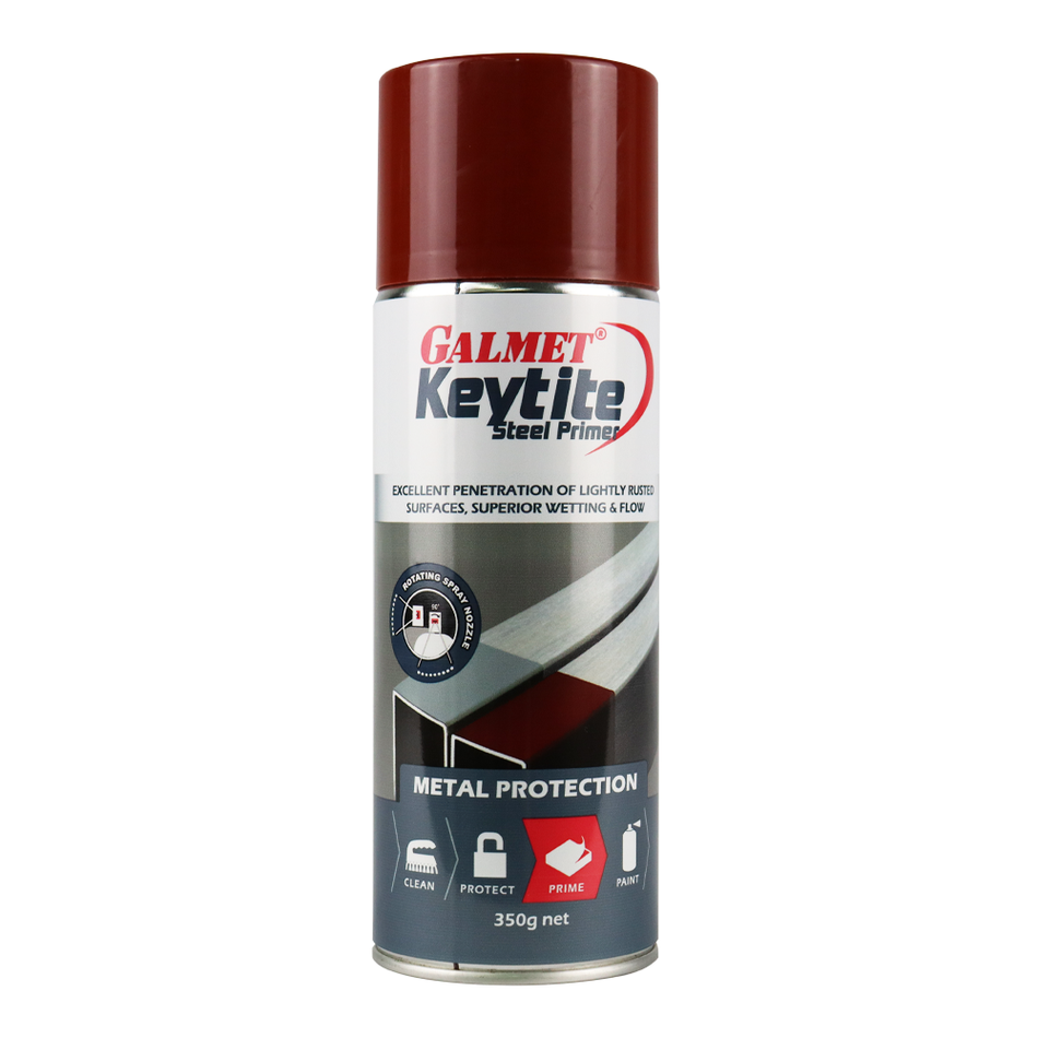 Galmet Keytite Steel Primer Aerosol 350g Red