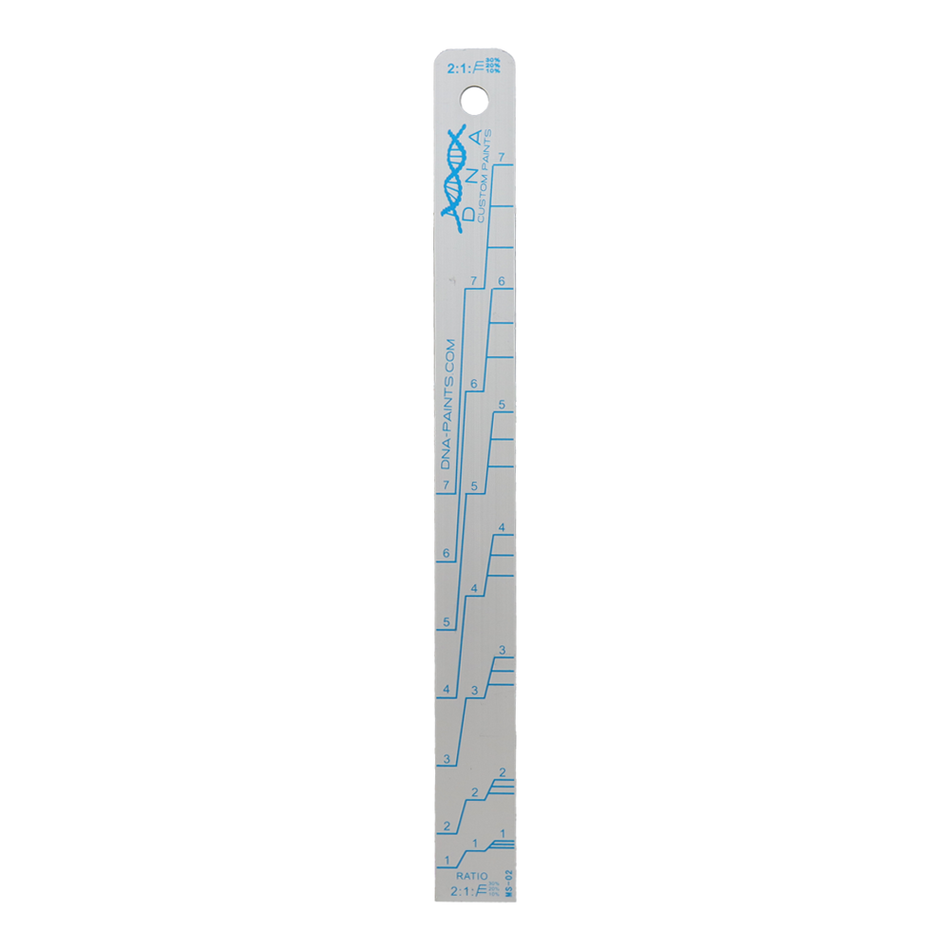 DNA PAINTS Aluminium Mixing Stick Blue 4:1 & 2:1 Ratio 250mm