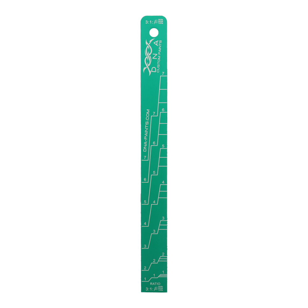 DNA PAINTS Aluminium Mixing Stick Green 3:1 & 1:1 Ratio 250mm