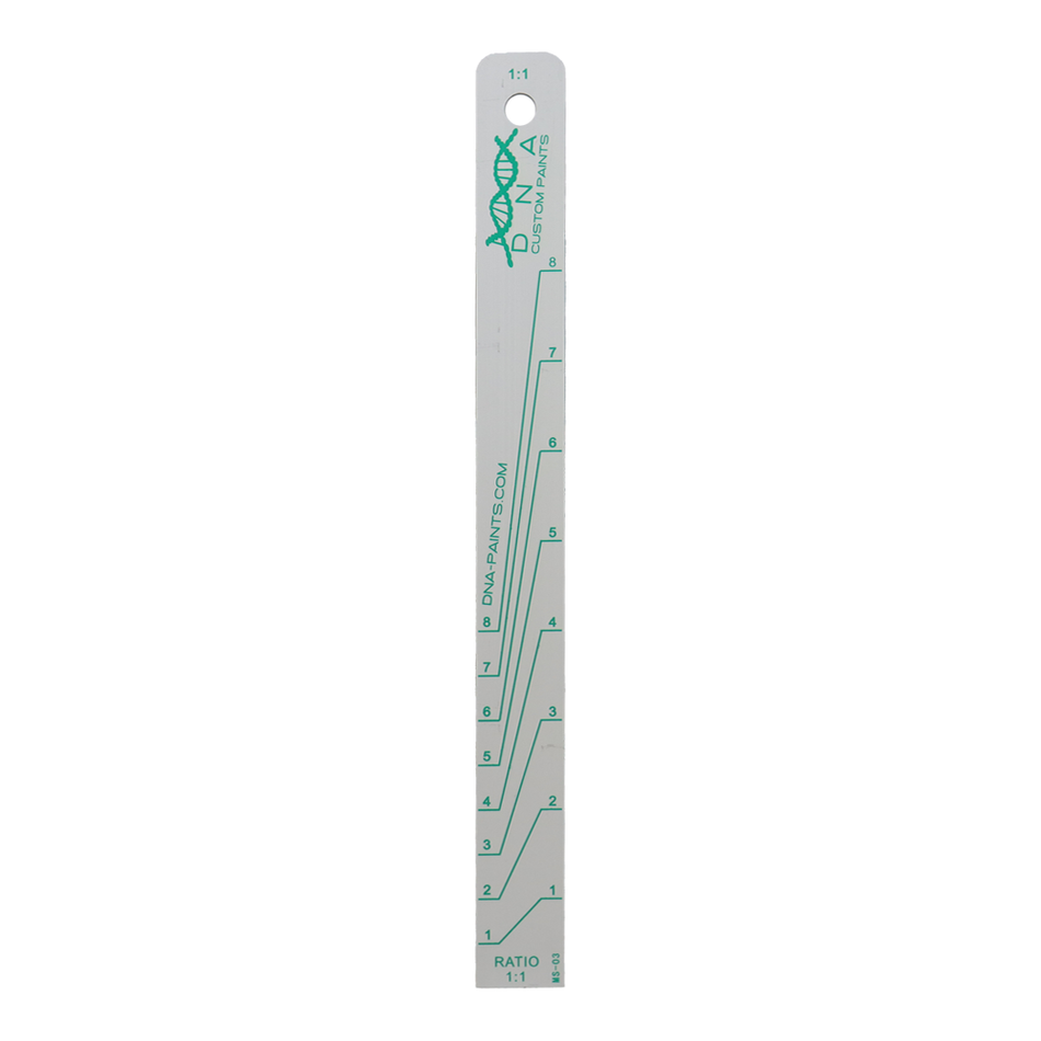 DNA PAINTS Aluminium Mixing Stick Green 3:1 & 1:1 Ratio 250mm