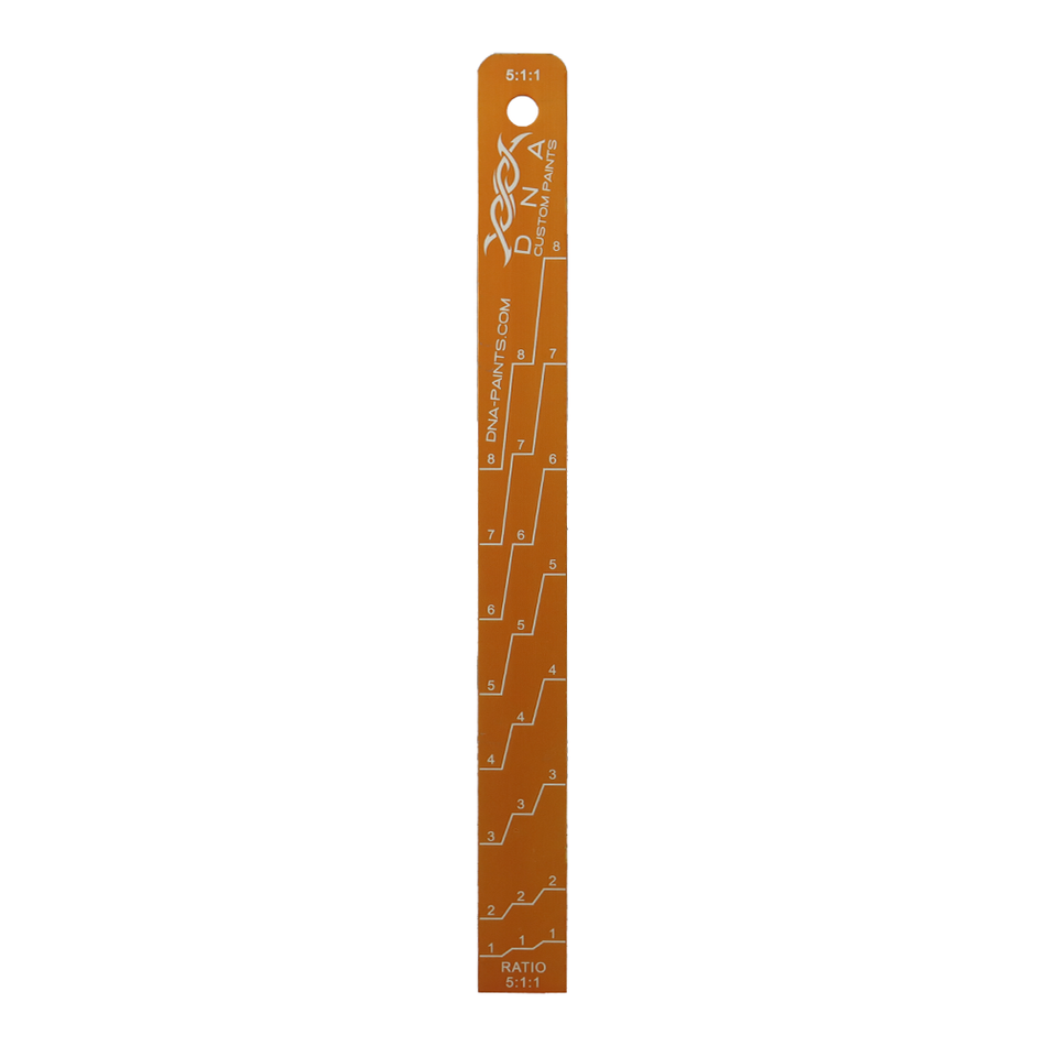 DNA PAINTS Aluminium Mixing Stick Orange 5:1:1 & 60/40% (1.5:1) Ratio 250mm