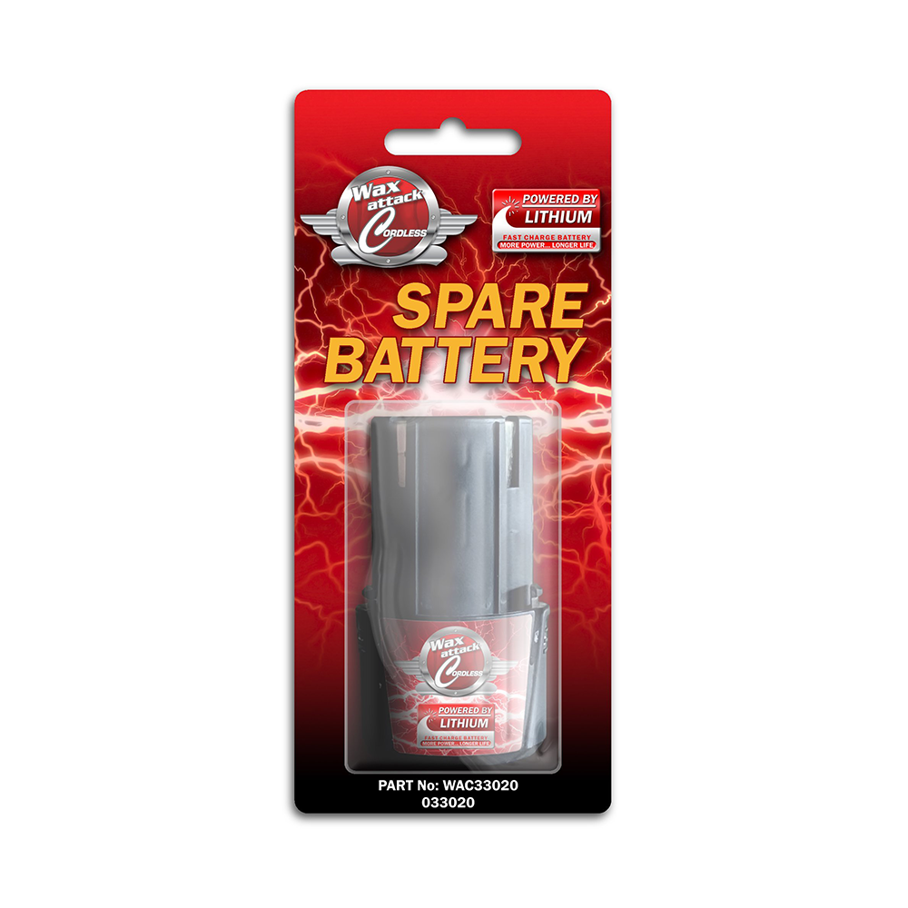 MOTHERS Wax Attack Cordless Spare Lithium Battery for Wax Attach Polis ...