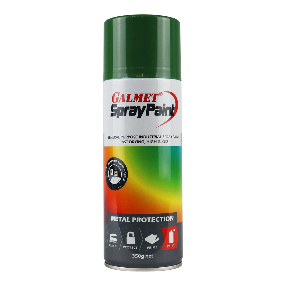 Galmet® Quick Dry Enamel Topcoat 350g Gloss Natural Green