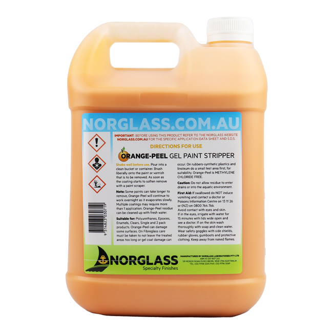 Norglass Orange Peel Water-Based Gel Paint Stripper 4L Citristip