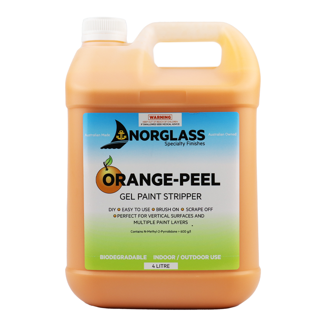 Norglass Orange Peel Water-Based Gel Paint Stripper 4L Citristip
