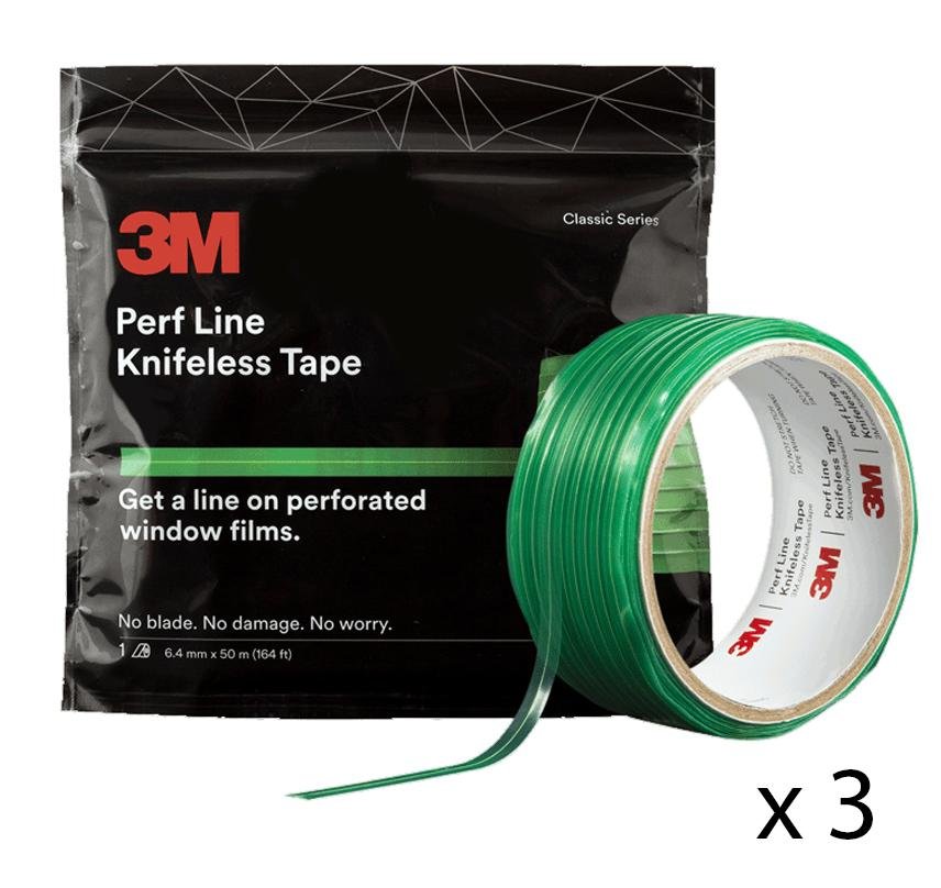 3M Perf Line Knifeless Tape KTS-PERF1 Green 6.4mm x 50m x 3 Rolls
