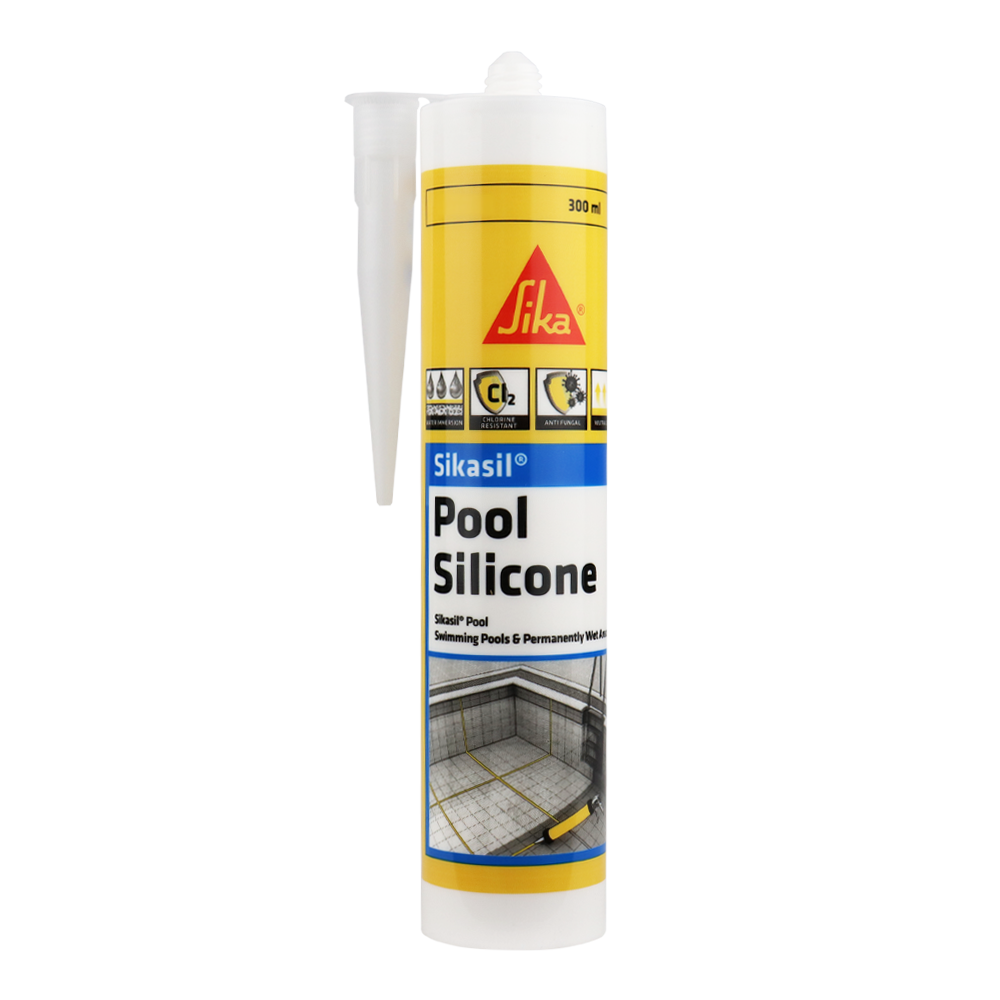 Sika Sikasil Pool Wet Area Silicone Sealant 300ml White