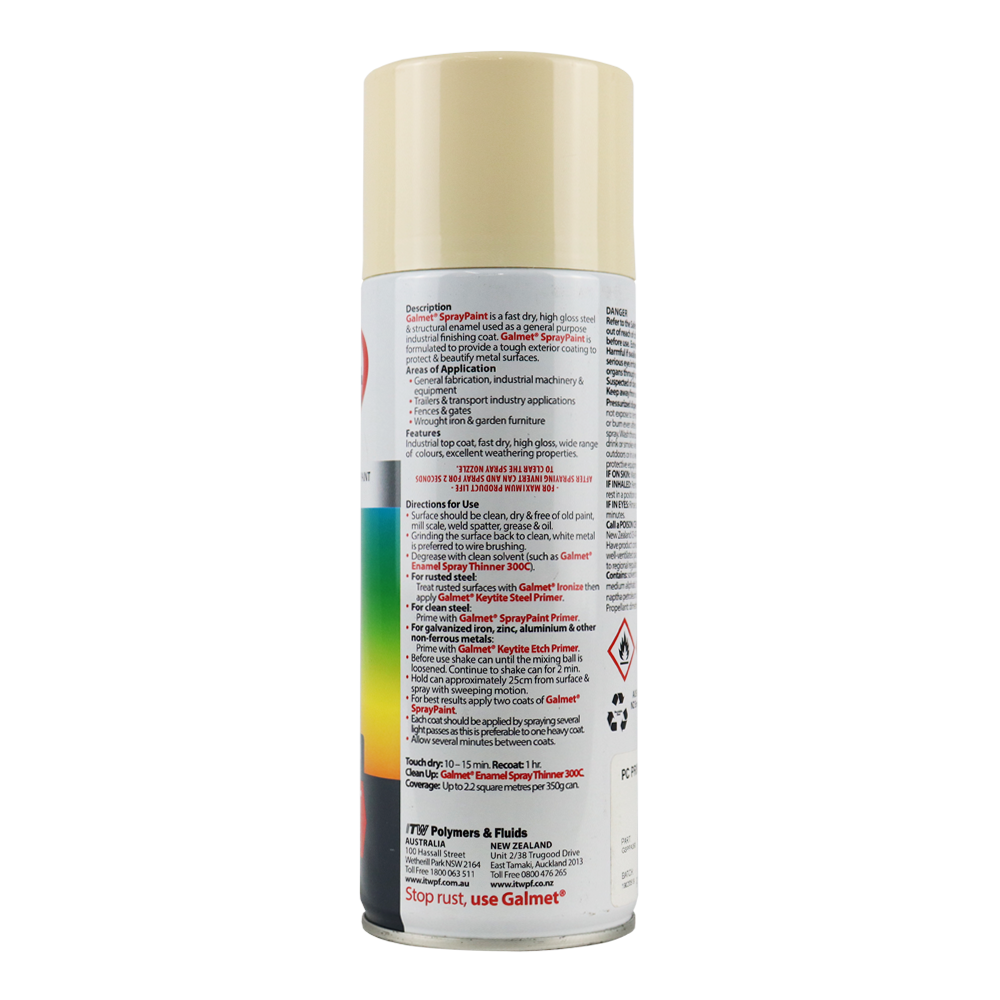 Galmet® Quick Dry Enamel Topcoat 350g Gloss Primrose