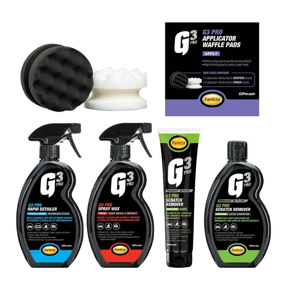 FARECLA Auto Quick Scratch Repair 6 Piece Kit Clean, Car Restore & Finish