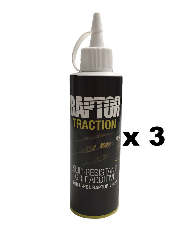 U-POL Raptor Traction White Slip Resistant Additive 400g Bottle Makes 2L x 3