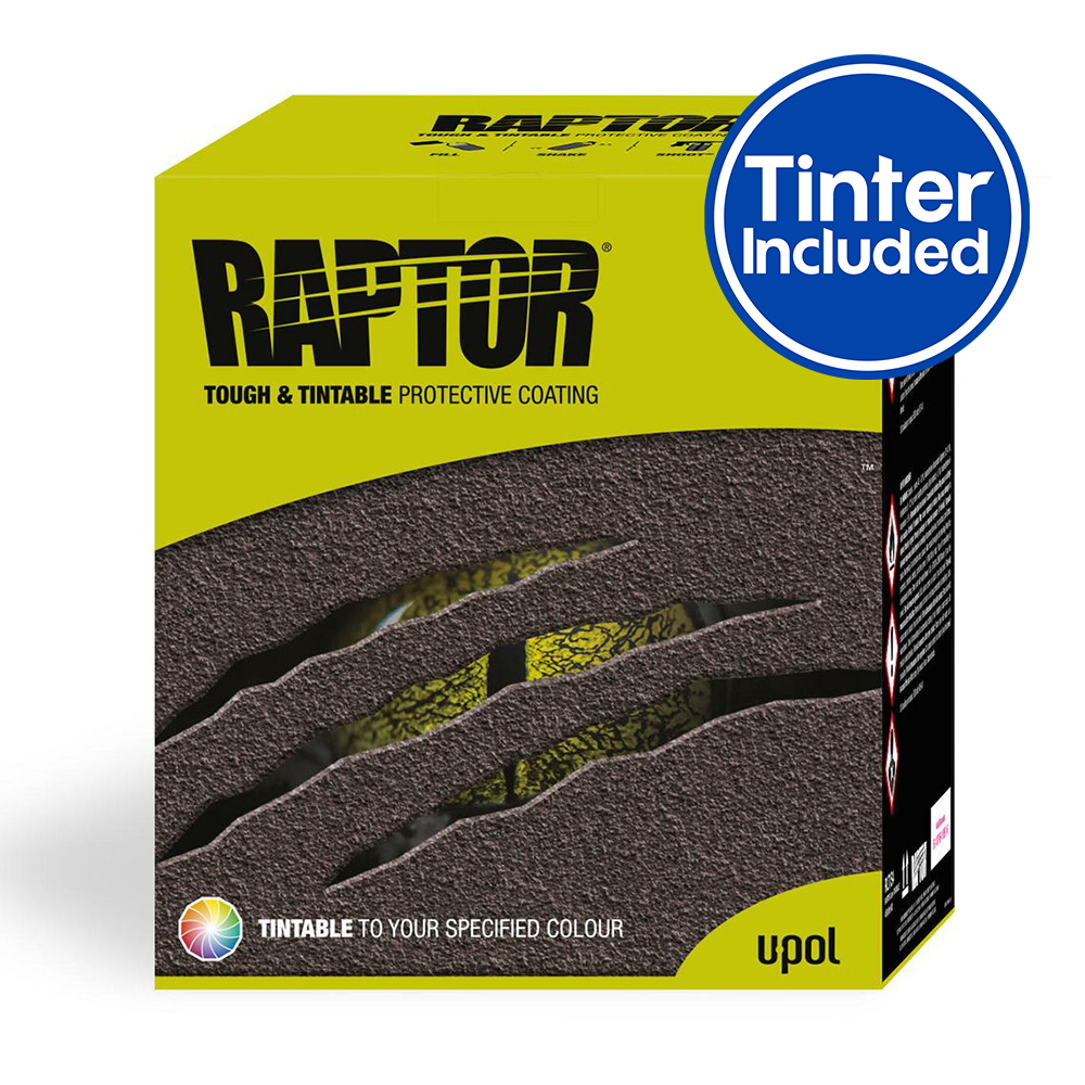 U-Pol Raptor Tintable (Choose Your Colour) Protective Bed Liner Kit 4L