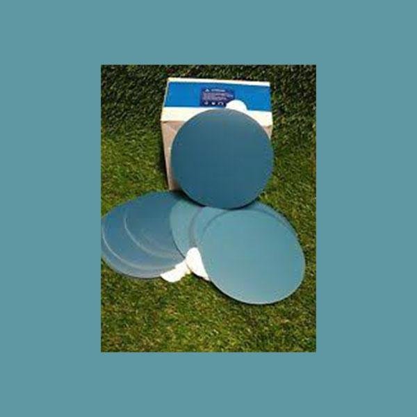 Revcut Blue Sanding Paper 120 Grit 150mm Stick on Adhesive Film Discs Box of 100 Stikit