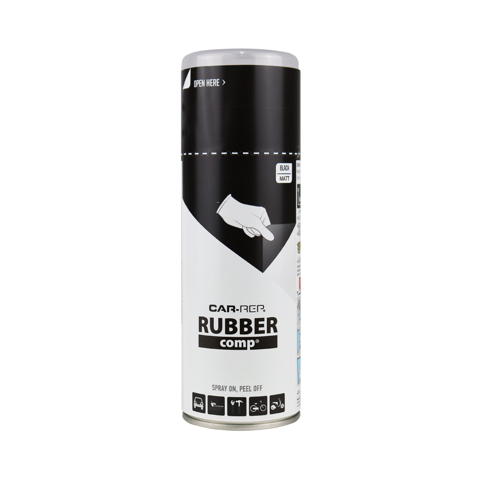 CAR-REP Rubber Comp Removable Plasti Dip Paint 400ml Matte Black