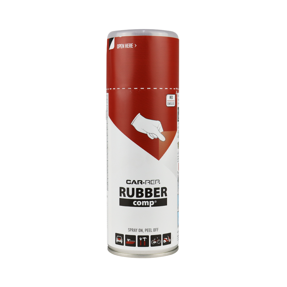 CAR-REP Rubber Comp Removable Plasti Dip Paint 400ml Semi Gloss Red