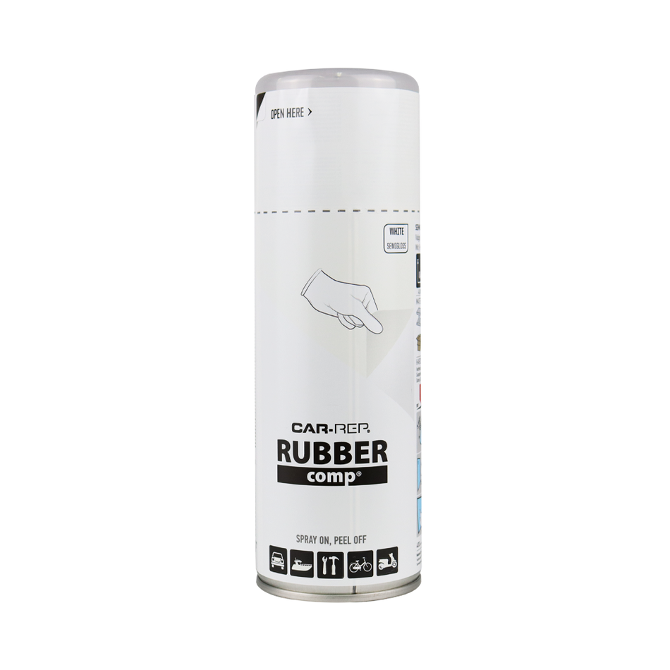 CAR-REP Rubber Comp Removable Plasti Dip Paint 400ml Semi Gloss White