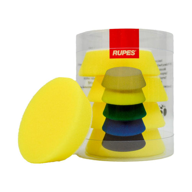 Rupes Bigfoot iBrid Yellow Fine 50/70mm Foam Polishing 9.BF70M 4 Pack
