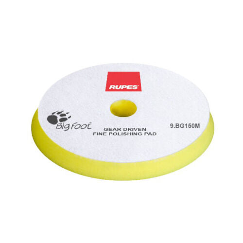 Rupes Bigfoot 9.BG150M Yellow Rotary Fine Polishing Pad 130/135mm