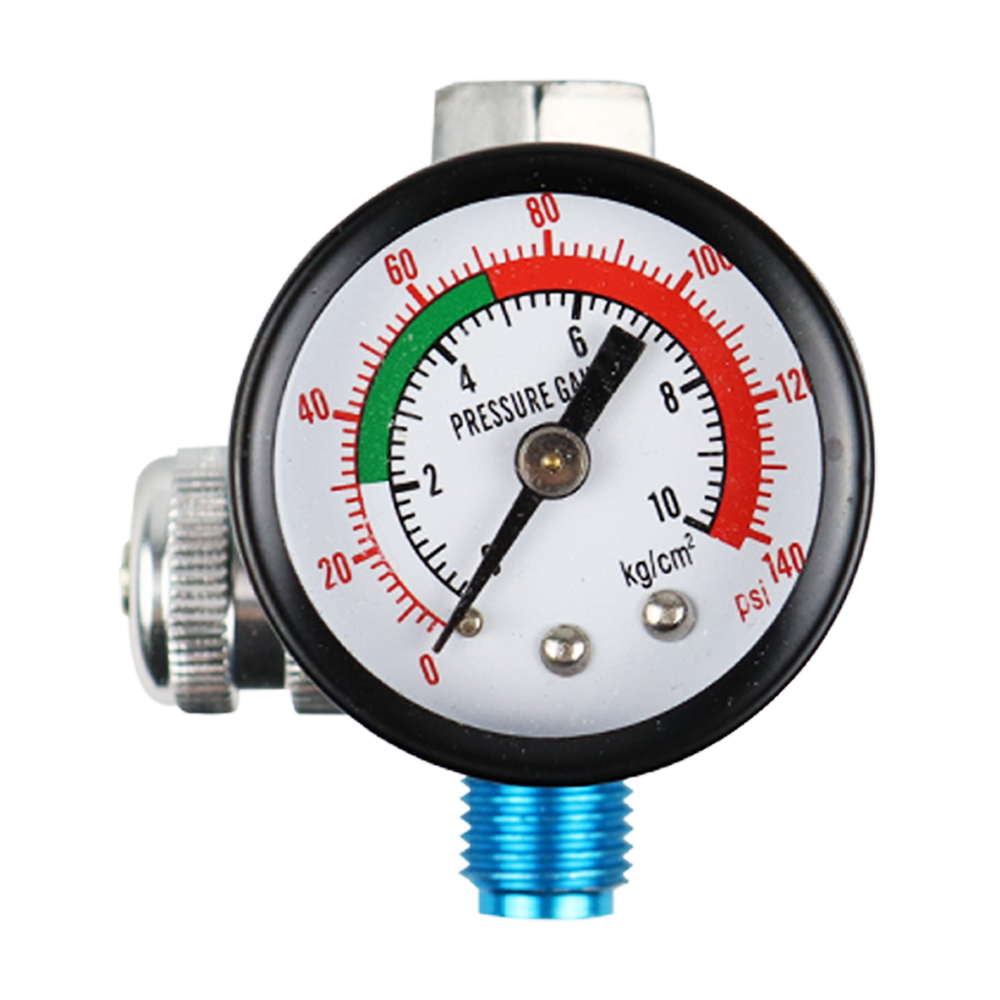 SAR Air Regulator with Gauge 1/4" BSP Fitting 140 PSI 10 Bar Max Pressure