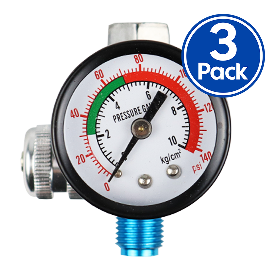 SAR Air Regulator with Gauge x 3 Pack