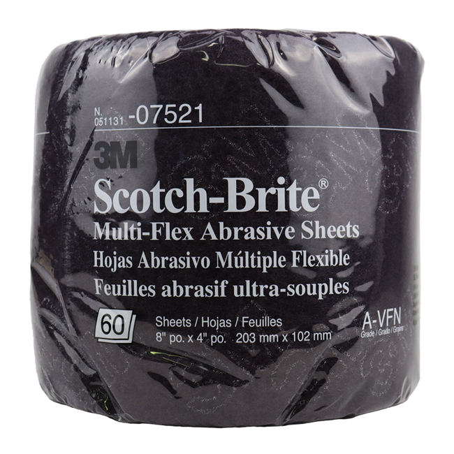 3M Scotch-Brite Multi-Flex Abrasive Roll Maroon Very Fine 8 inch x 4 inch 07521