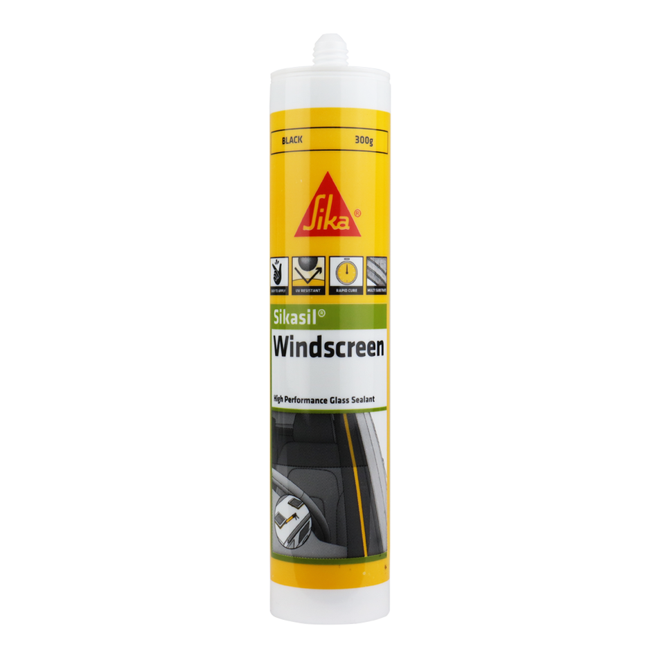 SIKA Sikasil Windscreen Automotive Bonding Glass Sealant 300gm Black