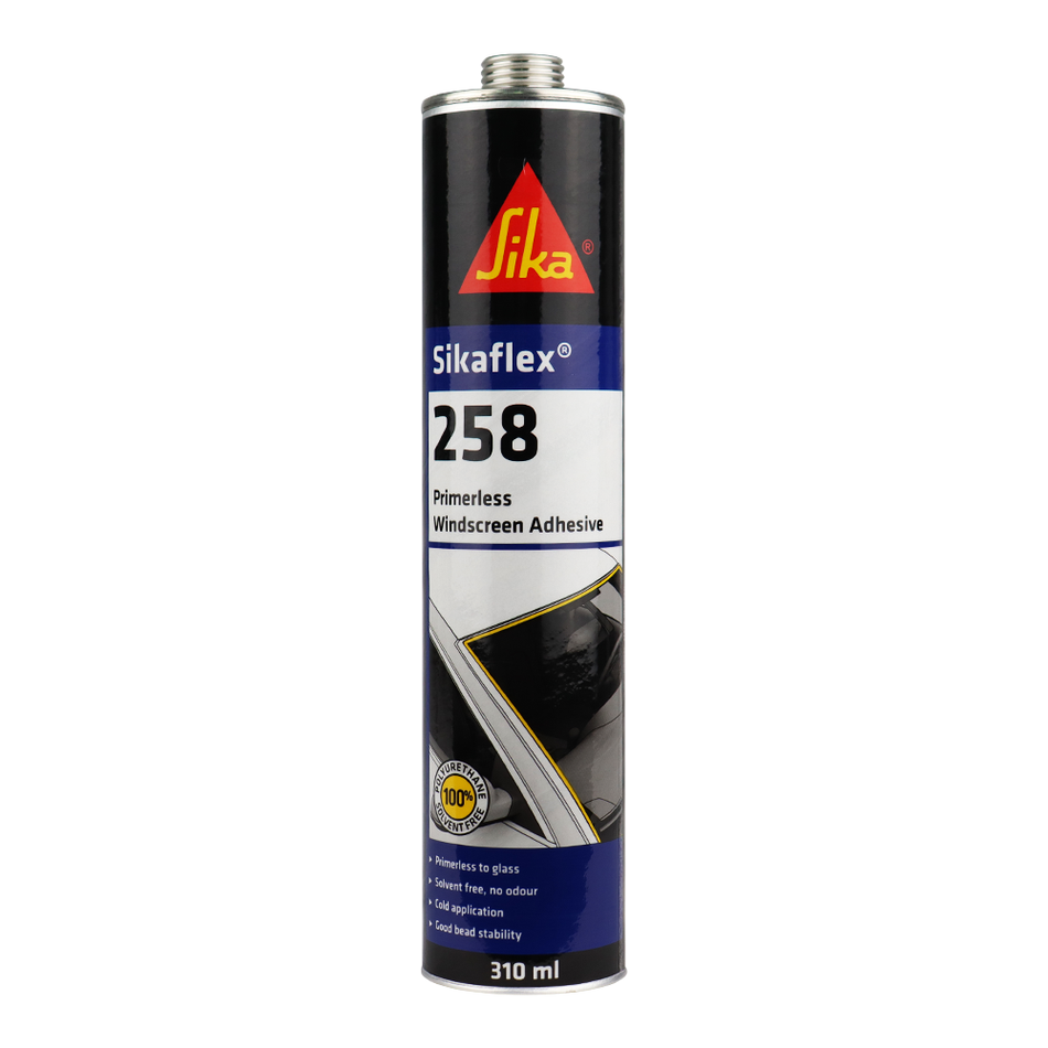 SIKA SikaTitan 258 Primerless Automotive Windscreen Adhesive 310ml Black