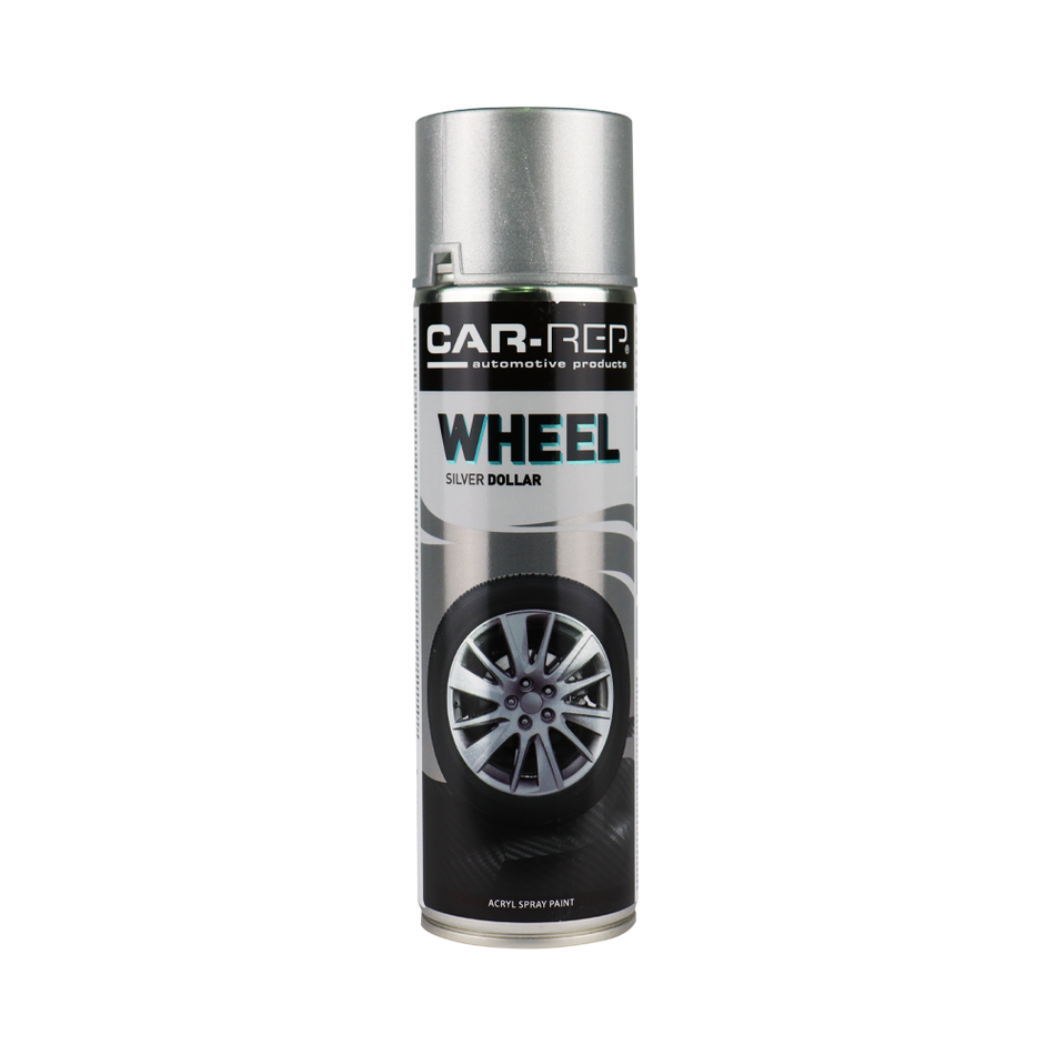 CAR-REP Professional Automotive Acrylic Aerosol 500ml Wheel Silver Dollar