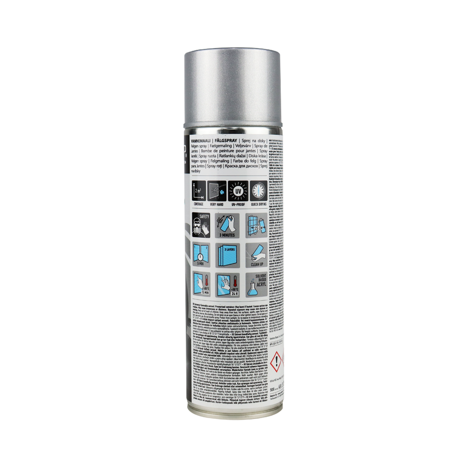 CAR-REP Professional Automotive Acrylic Aerosol 500ml Wheel Silver Dollar
