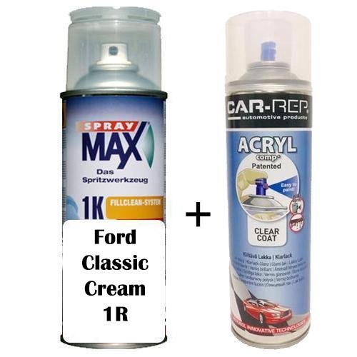 Auto Touch Up Paint Ford Classic Cream 1R Plus 1k Clear Coat