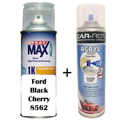 Auto Touch Up Paint Ford Black Cherry 8562 Plus 1k Clear Coat