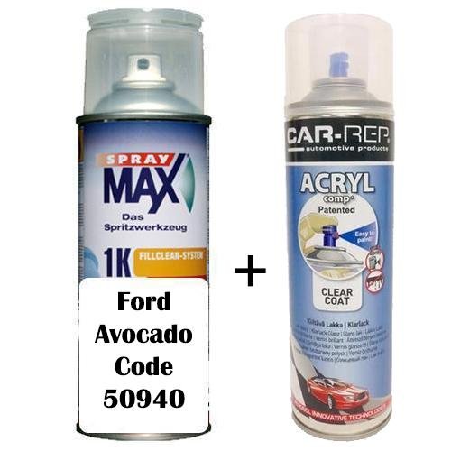 Auto Touch Up Paint Ford Avocado Code 50940 Plus 1k Clear Coat