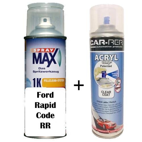 Auto Touch Up Paint Ford Rapid Code RR Plus 1k Clear Coat