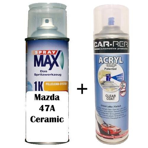 Auto Touch Up Paint Mazda 47A Ceramic Plus 1k Clear Coat