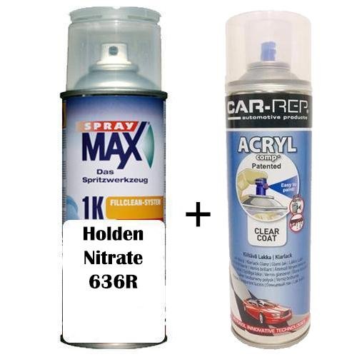 Auto Touch Up Paint Holden Nitrate 636R Colour Plus 1k Clear Coat