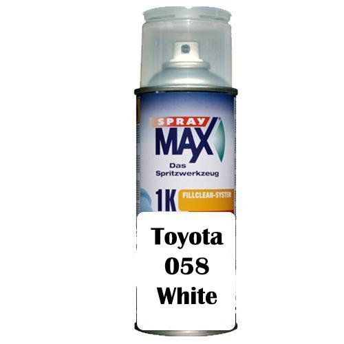 Automotive Touch Up Spray Can for Toyota 058 White Factory Colour